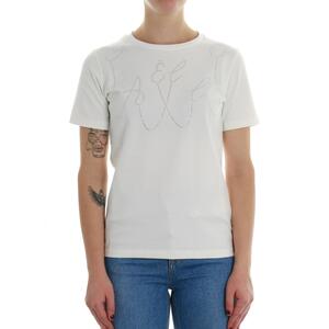 T-SHIRT STRASS BIANCO